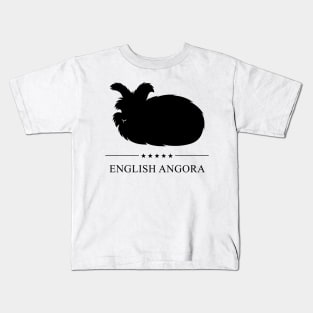 English Angora Rabbit Black Silhouette Kids T-Shirt